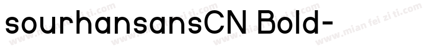 sourhansansCN Bold字体转换